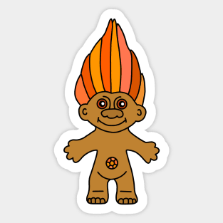 Orange Troll Sticker